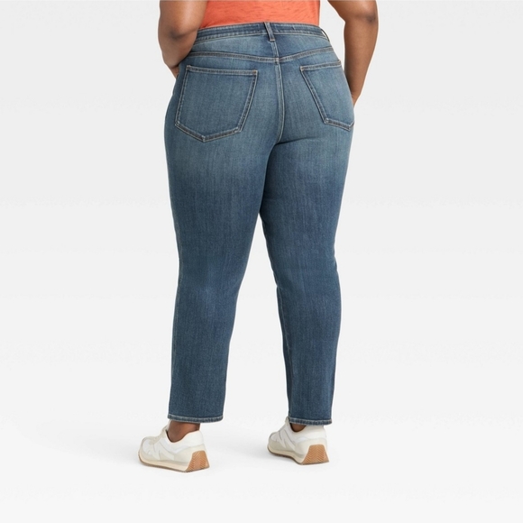 Universal Thread High Rise Slim Straight Jeans Size 18 Dark Denim Wash - Picture 11 of 12